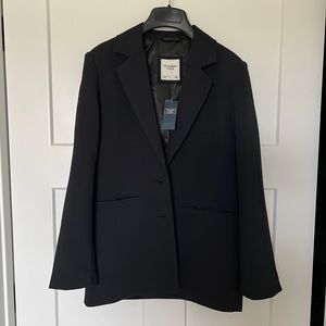 Abercrombie XS NWT oversized black blazer